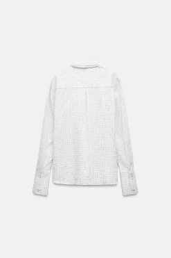 Discount BLUSA CUADROS LAZADA ZW COLLECTION Mujer Camisas / Blusas