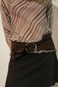 Sale BLUSA DRAPEADA RAYAS ZW COLLECTION Mujer Camisas / Blusas