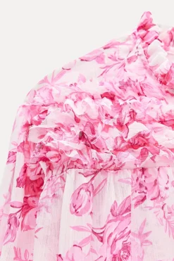 Hot BLUSA ESTAMPADA VOLANTES Mujer Camisas / Blusas