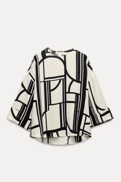 Hot BLUSA ESTAMPADO GEOMÉTRICO Mujer Tops / Bodies|Camisas / Blusas