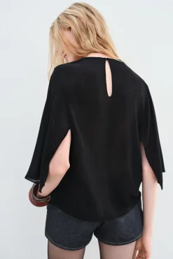 Fashion BLUSA FLUIDA CAPA ZW COLLECTION Mujer Camisas / Blusas