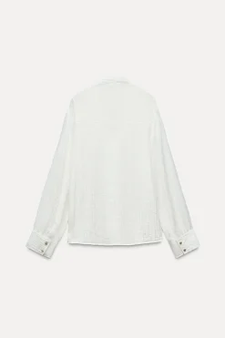 Fashion BLUSA FLUIDA LAZO Mujer Camisas / Blusas