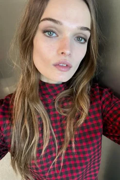 Sale BLUSA FRUNCE CUADROS ZW COLLECTION Mujer Camisas / Blusas