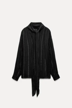 Online BLUSA HILO METALIZADO ZW COLLECTION Mujer Camisas / Blusas