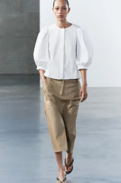 New BLUSA MANGA ABULLONADA ZW COLLECTION Mujer Camisas / Blusas