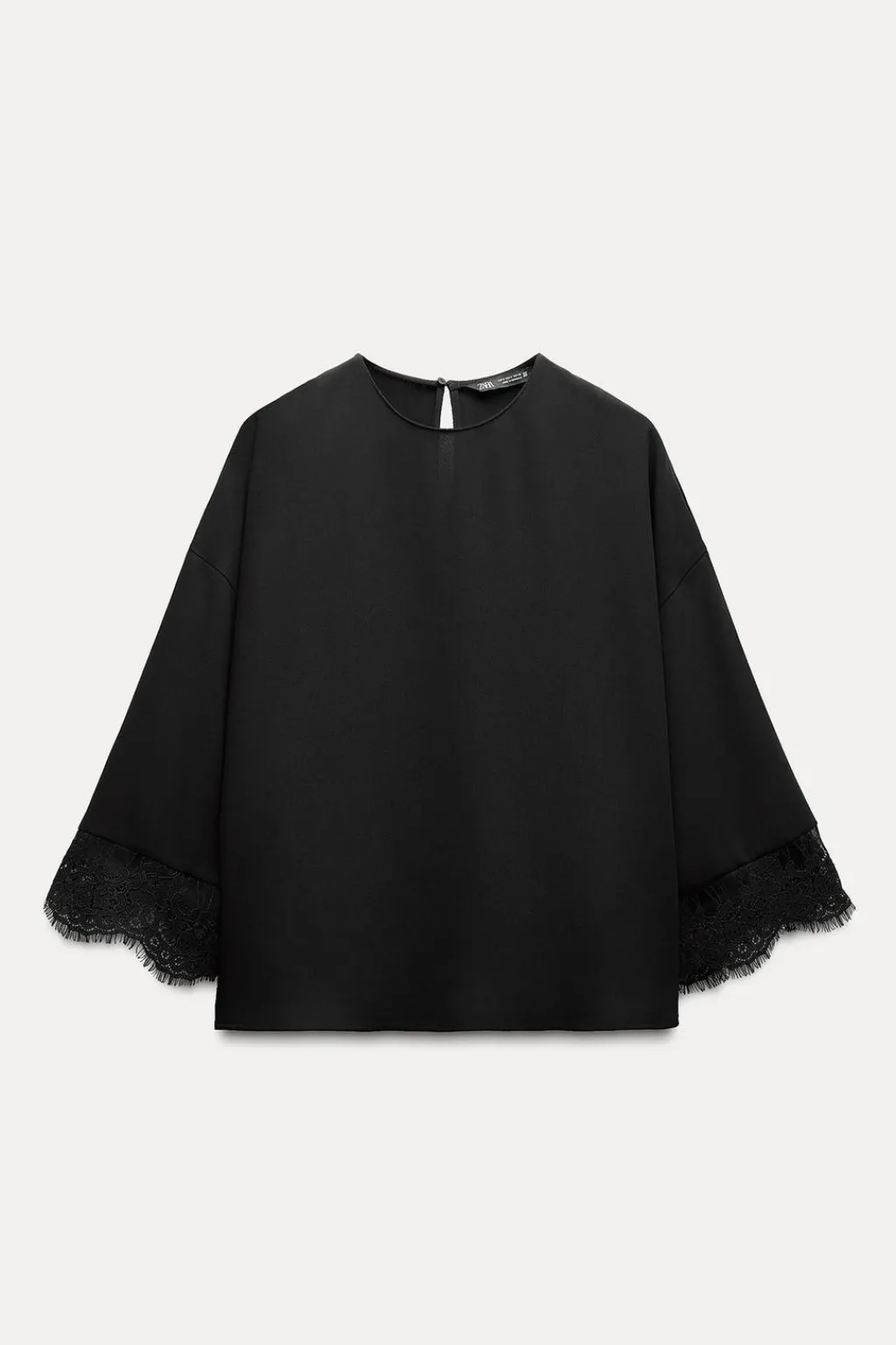 Online BLUSA MANGA ENCAJE Mujer Camisas / Blusas