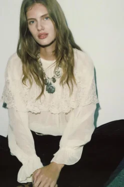 Outlet BLUSA ROMÁNTICA CAPA ZW COLLECTION Mujer Camisas / Blusas