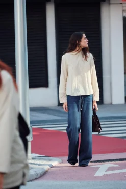 Discount BLUSA ROMÁNTICA GUIPUR Mujer Camisas / Blusas