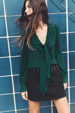 Online BLUSA ROMÁNTICA LAZADA Mujer Camisas / Blusas