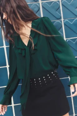 Online BLUSA ROMÁNTICA LAZADA Mujer Camisas / Blusas