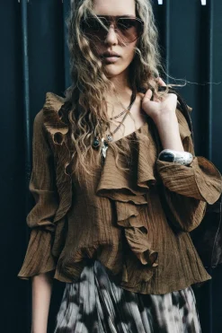 Online BLUSA ROMÁNTICA ZW COLLECTION Mujer Camisas / Blusas