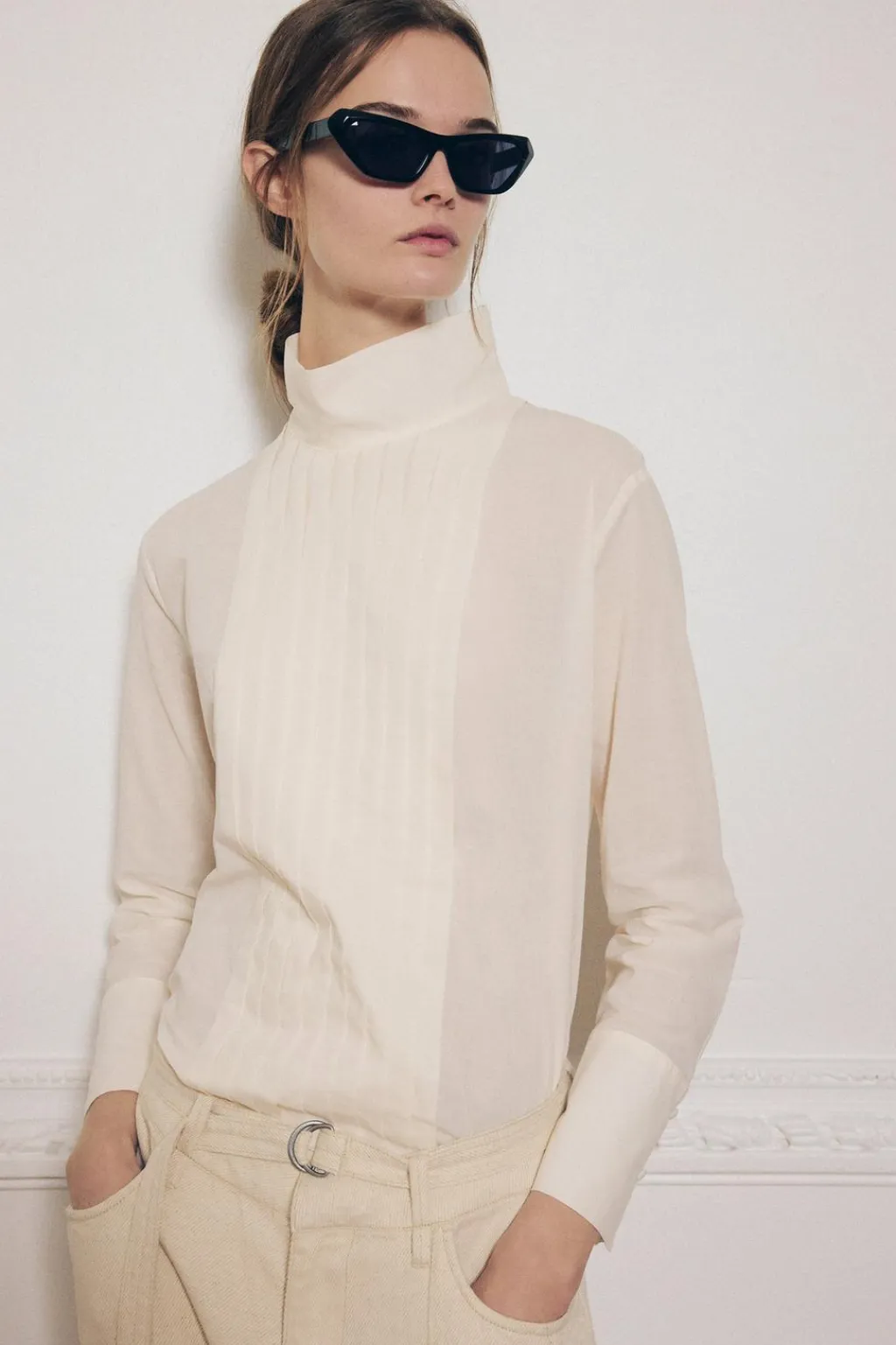 Hot BLUSA TABLAS ZW COLLECTION Mujer Camisas / Blusas