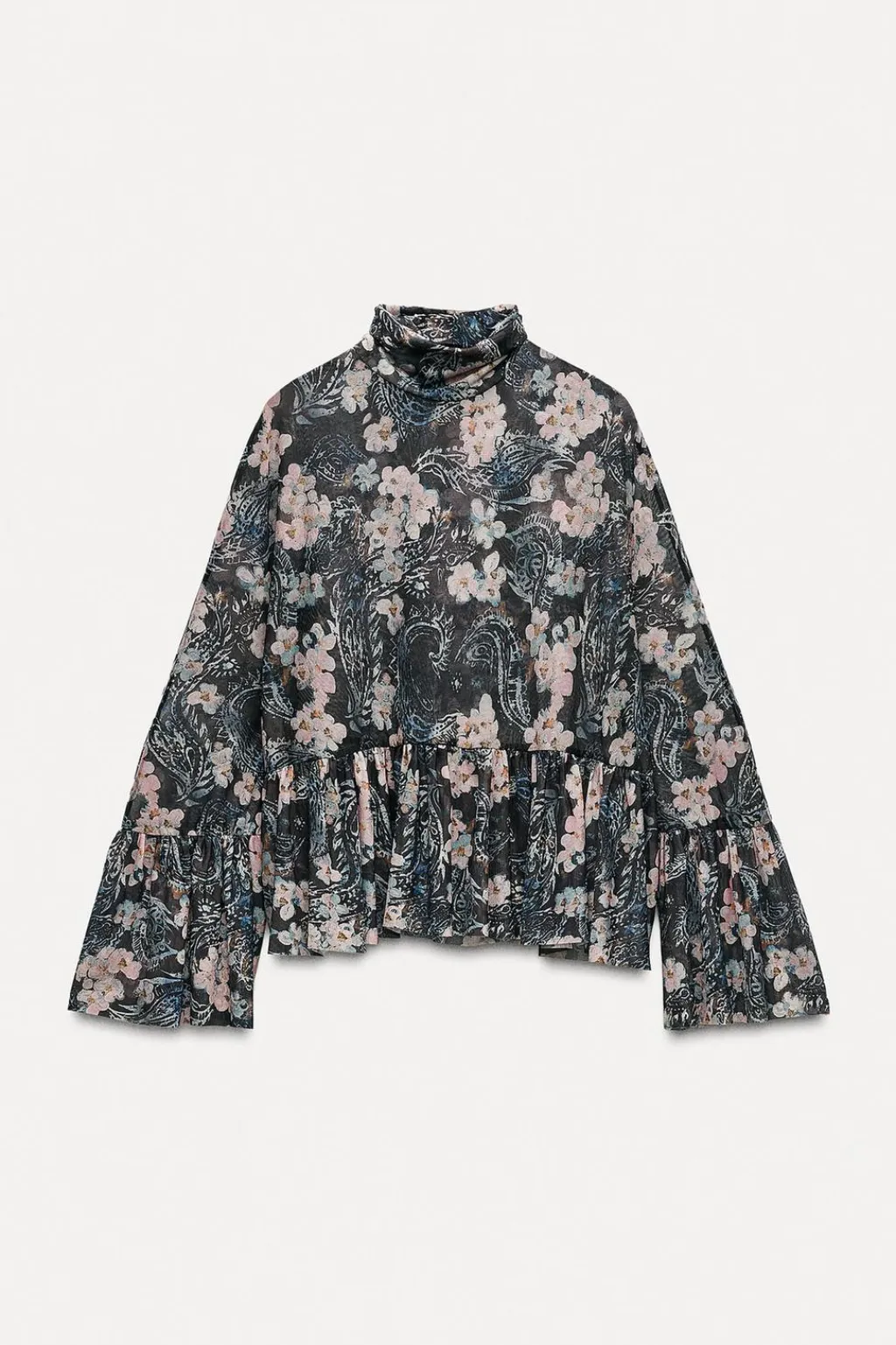 Hot BLUSA TUL ESTAMPADO Mujer Camisas / Blusas