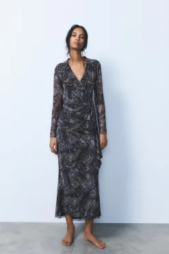 Online BLUSA TUL ESTAMPADO Mujer Camisas / Blusas