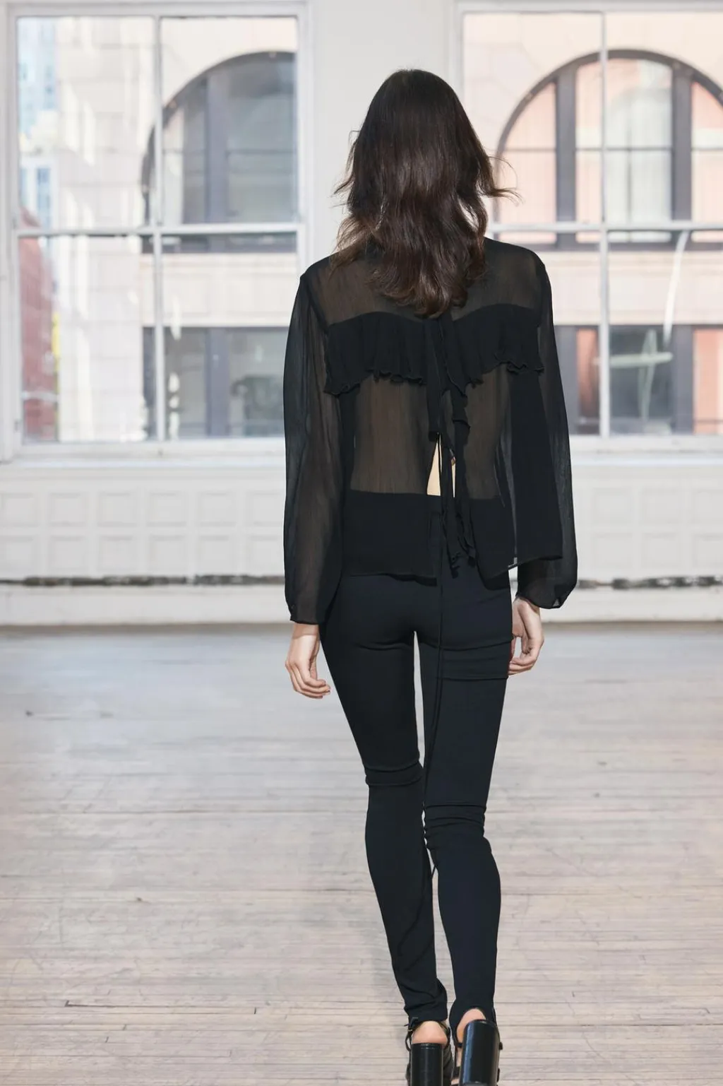 Hot BLUSA VOLANTE Mujer Camisas / Blusas