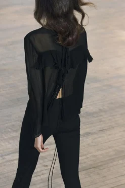 Hot BLUSA VOLANTE Mujer Camisas / Blusas