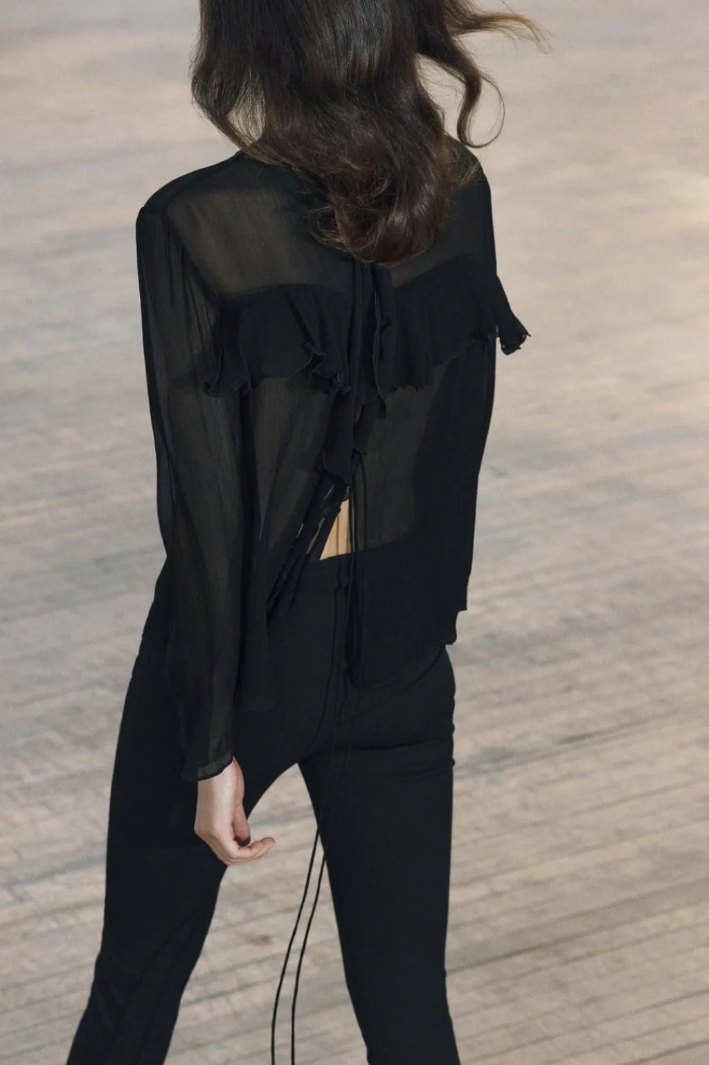 Hot BLUSA VOLANTE Mujer Camisas / Blusas