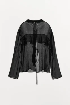 Hot BLUSA VOLANTE Mujer Camisas / Blusas