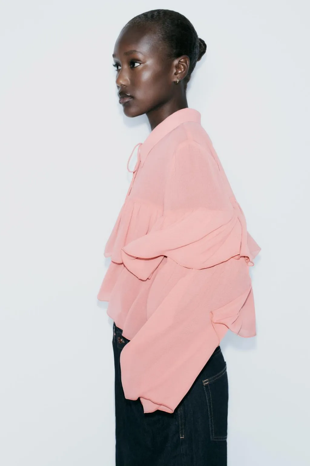 Online BLUSA VOLANTES Mujer Camisas / Blusas