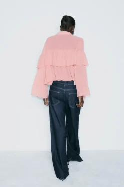 Online BLUSA VOLANTES Mujer Camisas / Blusas