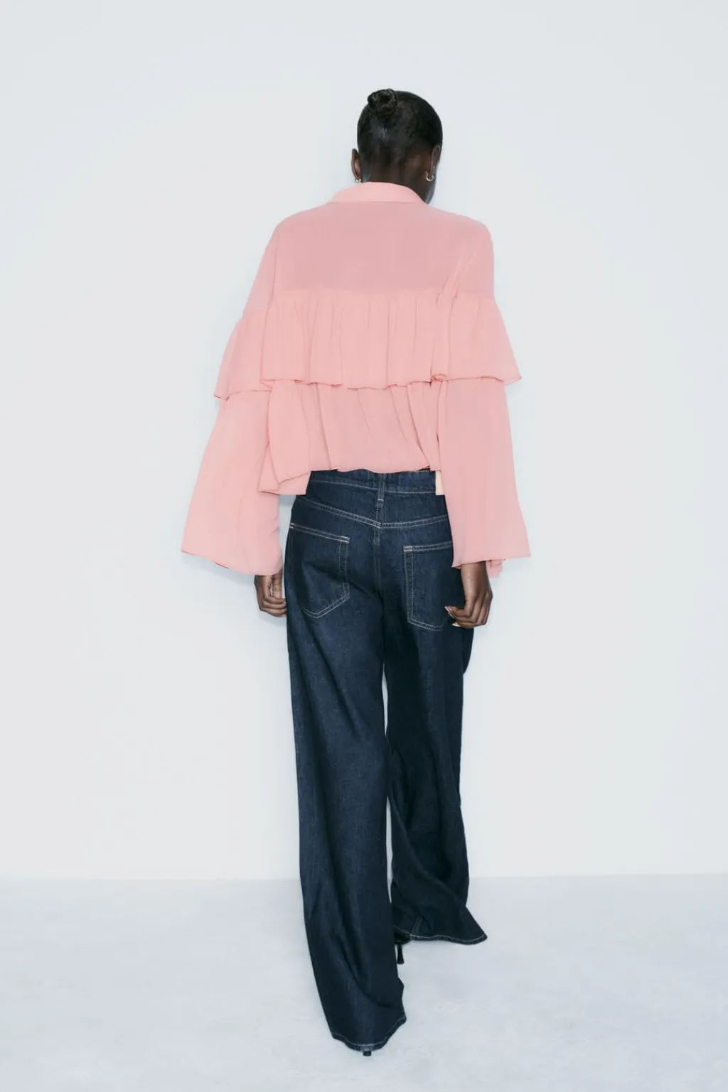 Online BLUSA VOLANTES Mujer Camisas / Blusas