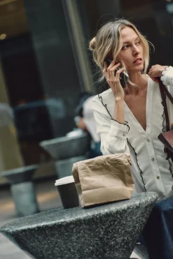 New BLUSA VOLANTES PLISADOS Mujer Camisas / Blusas