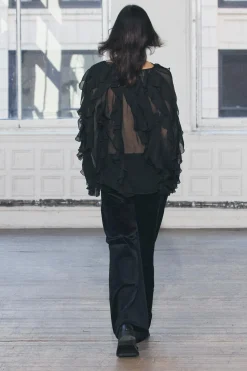 Discount BLUSA VOLANTES ZW COLLECTION Mujer Camisas / Blusas