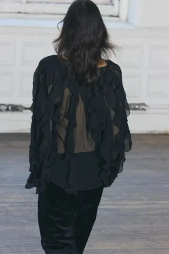 Discount BLUSA VOLANTES ZW COLLECTION Mujer Camisas / Blusas