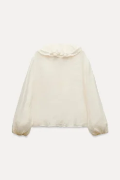 Fashion BLUSA VOLANTES ZW COLLECTION Mujer Camisas / Blusas