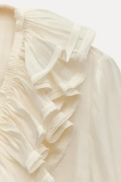 Fashion BLUSA VOLANTES ZW COLLECTION Mujer Camisas / Blusas