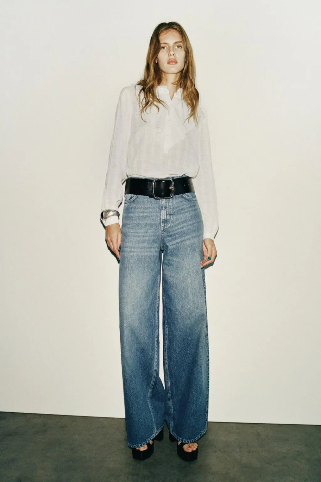 New BLUSA VOLANTES ZW COLLECTION Mujer Camisas / Blusas