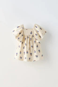 Niños ZARA 1½ - 6 Años·Camisetas|1½ - 6 Años·Total Look<BLUSÓN FLORES TEXTURA