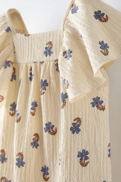 Niños ZARA 1½ - 6 Años·Camisetas|1½ - 6 Años·Total Look<BLUSÓN FLORES TEXTURA