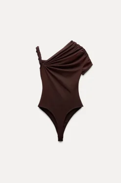 Hot BODY ASIMÉTRICO NUDO Mujer Tops / Bodies