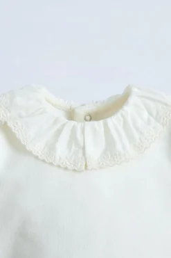 Niños ZARA 0 - 6 Meses·Bodies / Camisas|0 - 6 Meses·Básicos<BODY CUELLO BORDADO