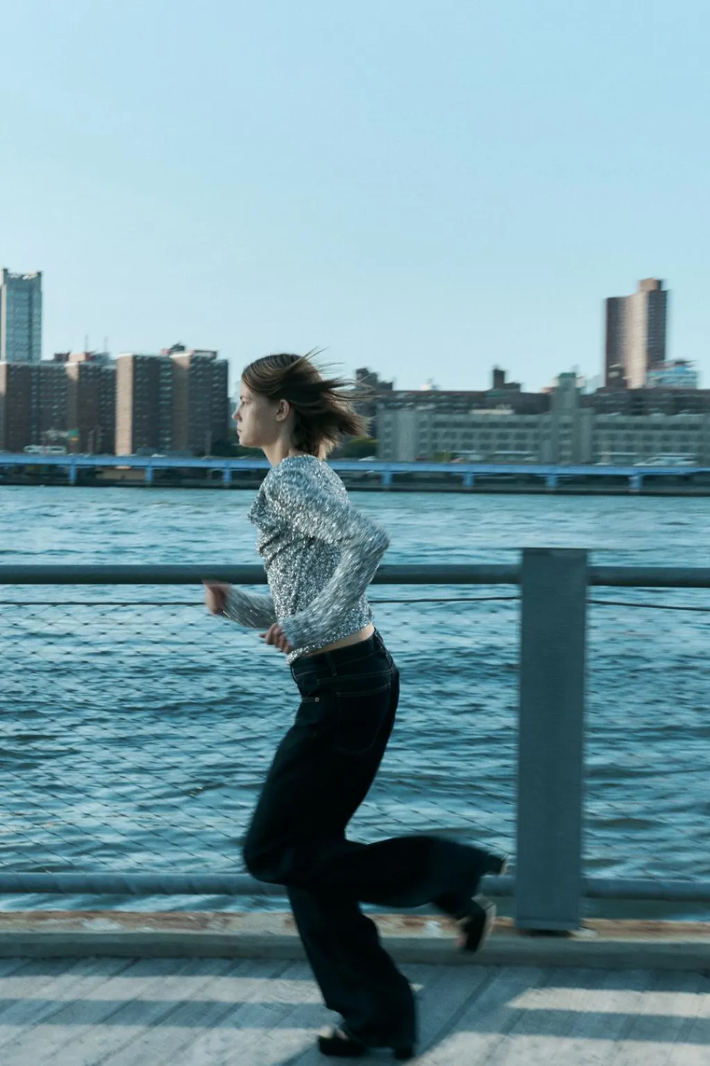 New BODY DRAPEADO LENTEJUELAS Mujer Tops / Bodies