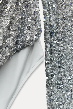 New BODY DRAPEADO LENTEJUELAS Mujer Tops / Bodies