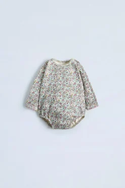 Niños ZARA 0 - 6 Meses·Bodies / Camisas|0 - 6 Meses·Camisetas<BODY ESTAMPADOS FLORECITAS