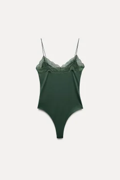 Fashion BODY LENCERO ENCAJE Mujer Tops / Bodies