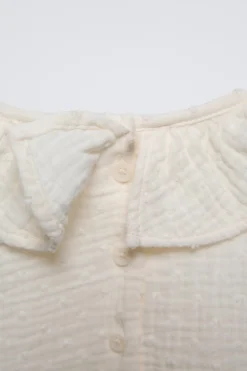 Niños ZARA 0 - 6 Meses·Bodies / Camisas|0 - 6 Meses·Básicos<BODY PLUMETI VOLANTE