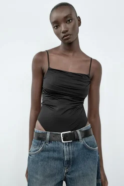 Fashion BODY POLIAMIDA DRAPEADO Mujer Tops / Bodies