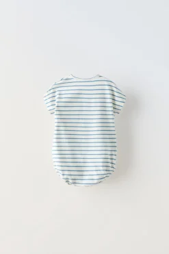 Niños ZARA 0 - 6 Meses·Bodies / Camisas|6 - 18 Meses·Bodies<BODY RAYAS PERRO