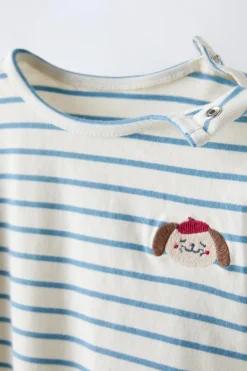 Niños ZARA 0 - 6 Meses·Bodies / Camisas|6 - 18 Meses·Bodies<BODY RAYAS PERRO