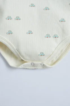 Niños ZARA 0 - 6 Meses·Bodies / Camisas|0 - 6 Meses·Ropa Interior / Pijamas<BODY RIB COCHES