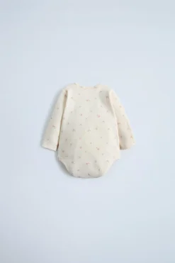 Niños ZARA 0 - 6 Meses·Bodies / Camisas|0 - 6 Meses·Homewear<BODY RIB FLORES