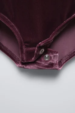 Niños ZARA 6 - 14 Años·Camisetas<BODY TERCIOPELO PUNTILLA