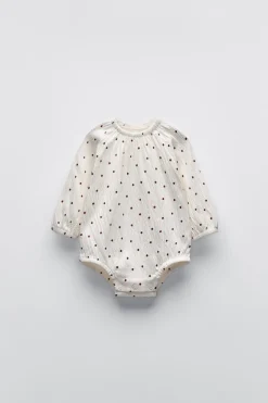 Niños ZARA 0 - 6 Meses·Bodies / Camisas|0 - 6 Meses·Camisetas<BODY TEXTURA TOPITOS