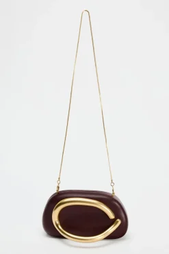 Discount BOLSO CAJA CIERRE DORADO Mujer Bolsos