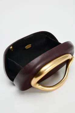 Discount BOLSO CAJA CIERRE DORADO Mujer Bolsos