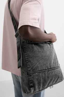 Online BOLSO DENIM EFECTO DESGASTADO Hombre Bolsos / Mochilas